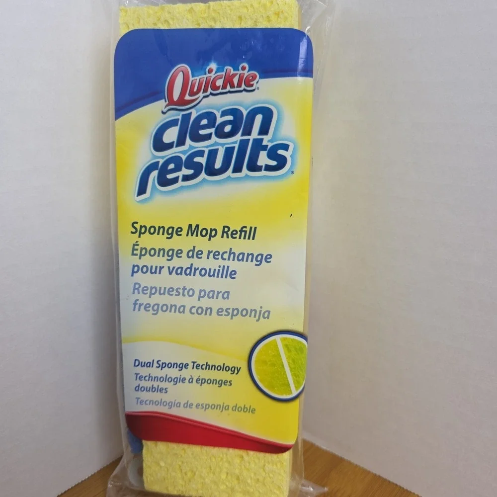Quickie Clean Results Type‎ S Sponge Mop Refill #0442CR New